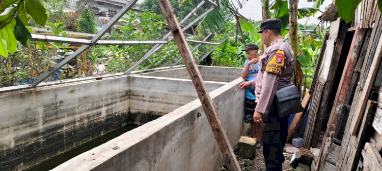 Bhabinkamtibmas Polsek Waru Motivasi Budidaya Ikan Patin dan Lahan Sayur Dukung Ketahanan Pangan